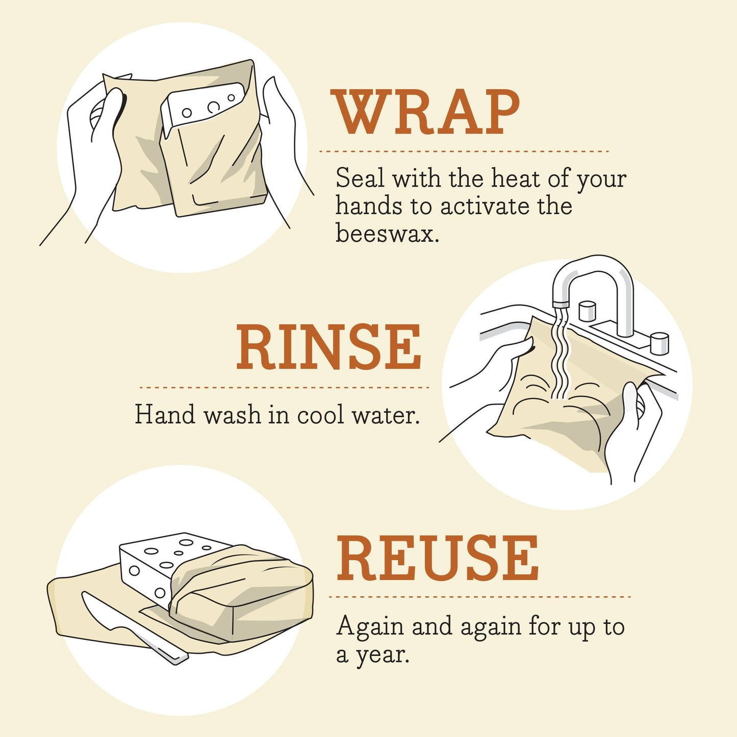 Bees Wrap Medium 3 Pack - Honeycomb