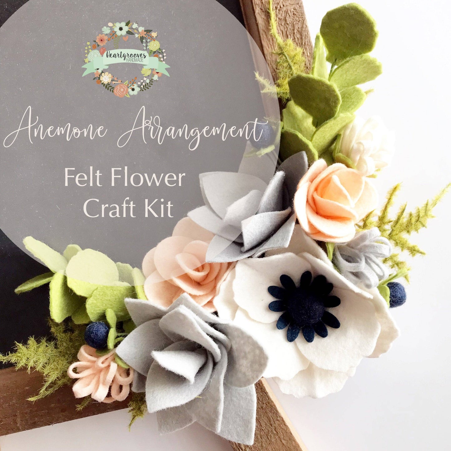 Felt Flower Craft Kit | Anemone Arrangement