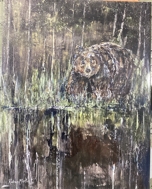 11x14 Bear in the Dark