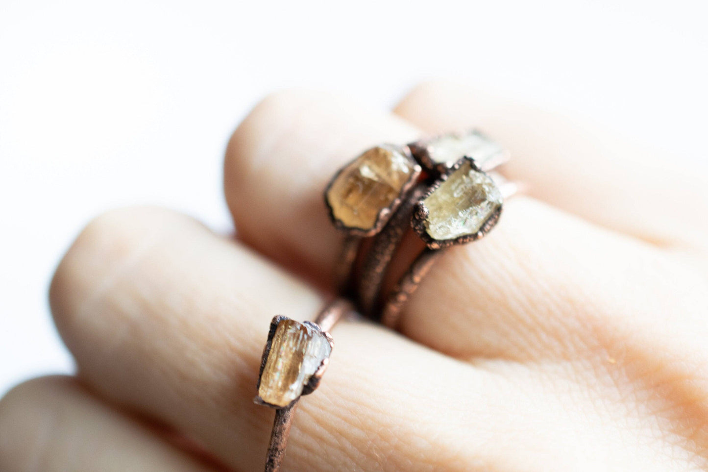 Raw Topaz Imperial Ring: 8