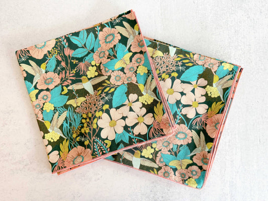 Hummingbirds at Twilight Cloth Napkins, set of four  : Dinner