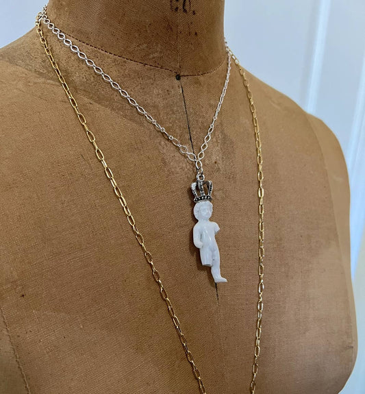 Royal Charlotte (Mini): 22" Necklace Chain / Antique Silver