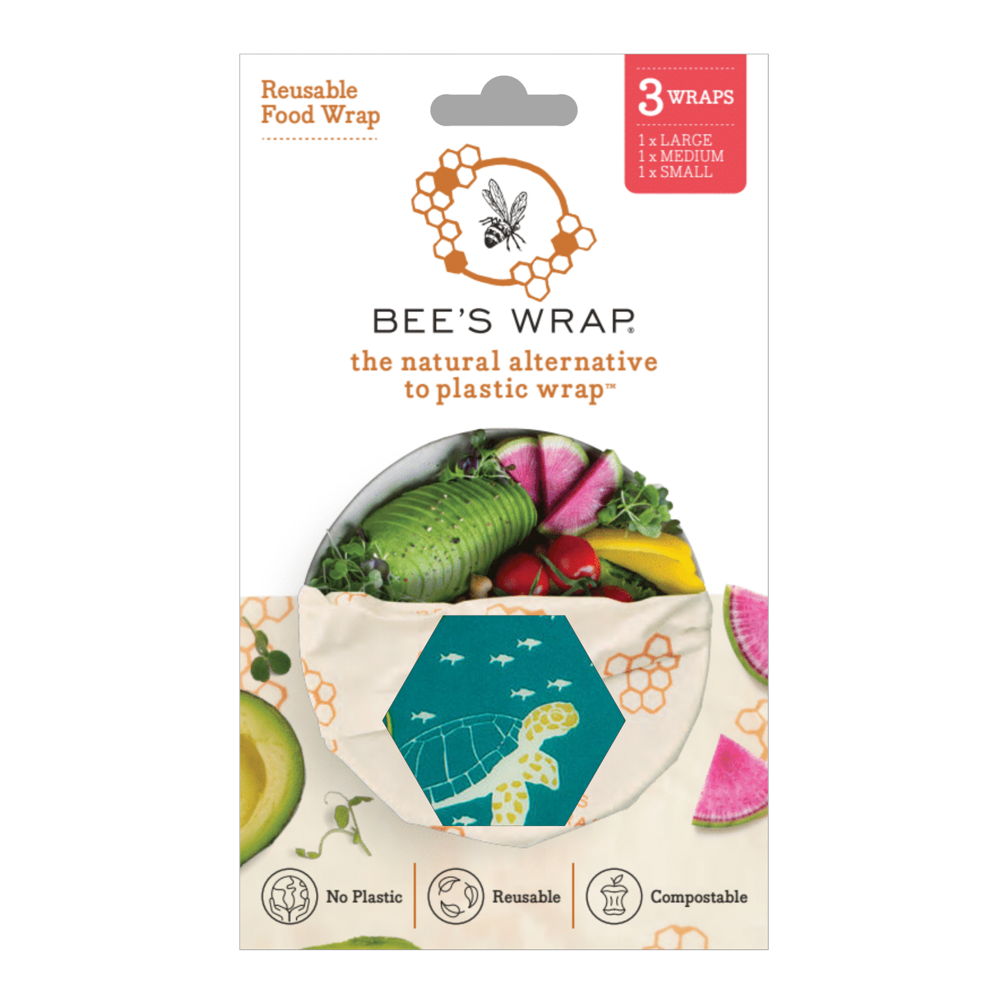 Bees Wrap 3 Pack - Oceans