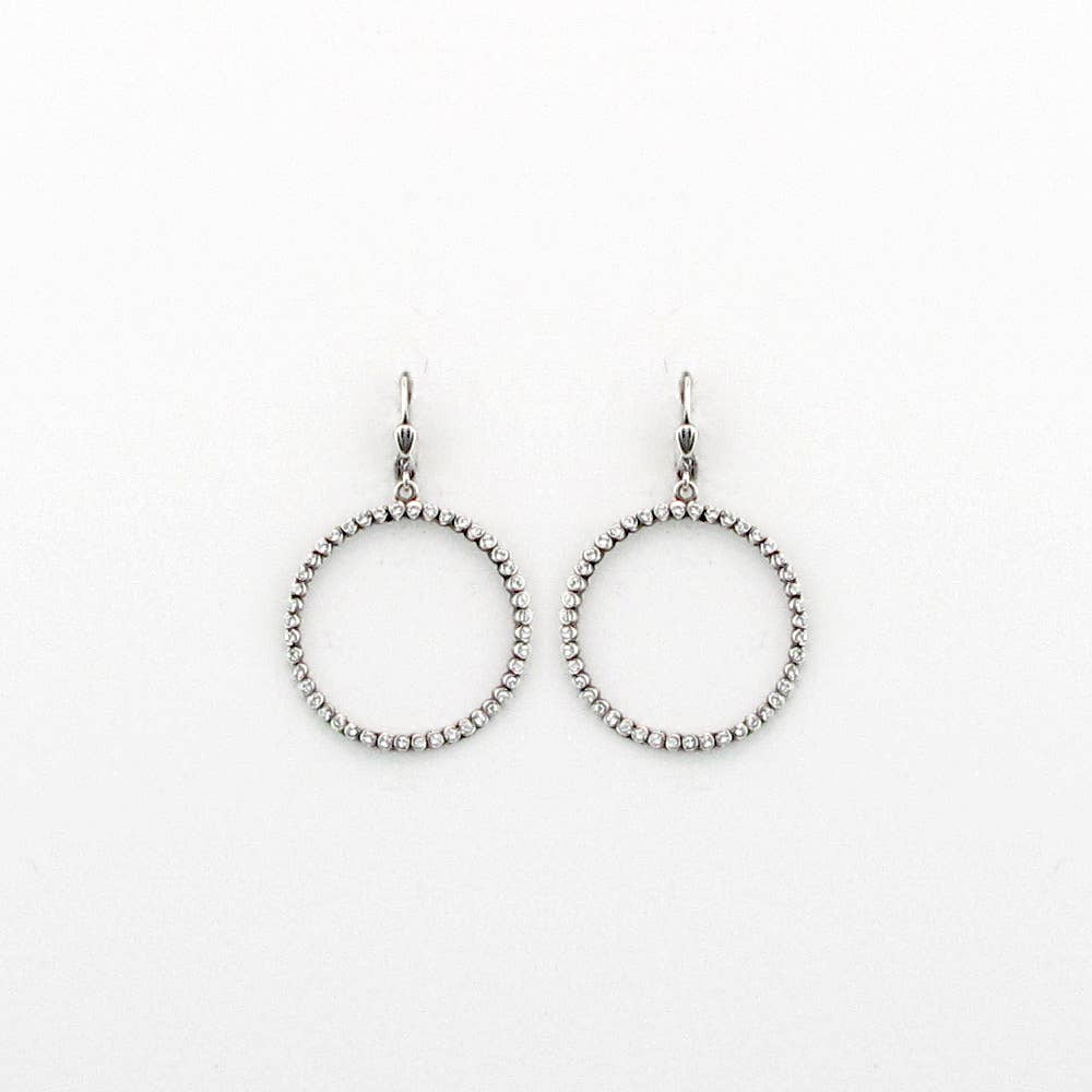 Subtle Spark Earring Silver: Crystal