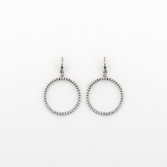 Subtle Spark Earring Silver: Crystal