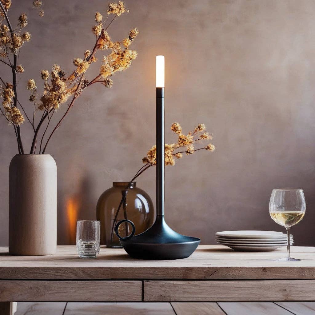 Portable Candle Lantern: Gold