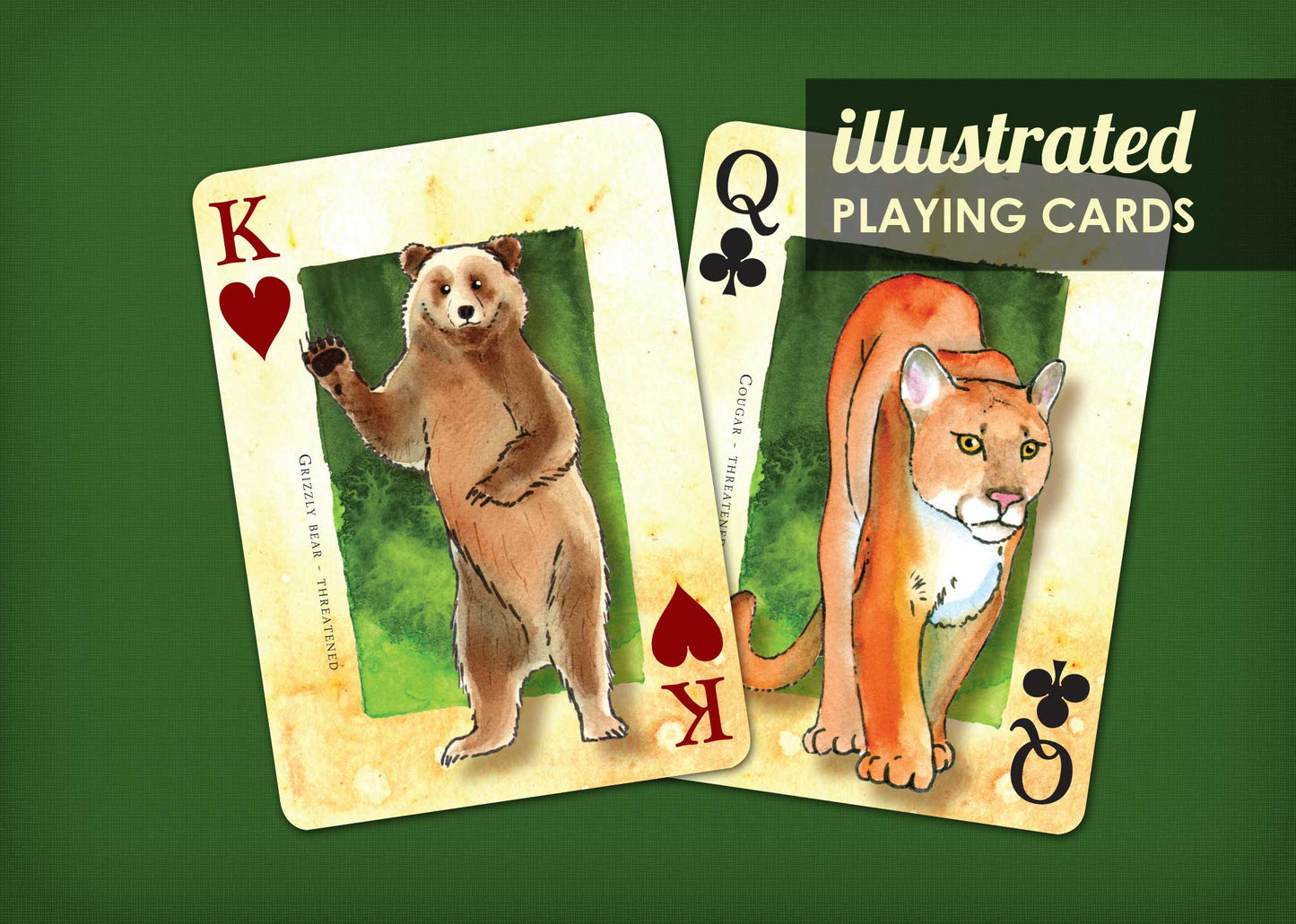 Mountain Mammals Playing Cards Poker Deck