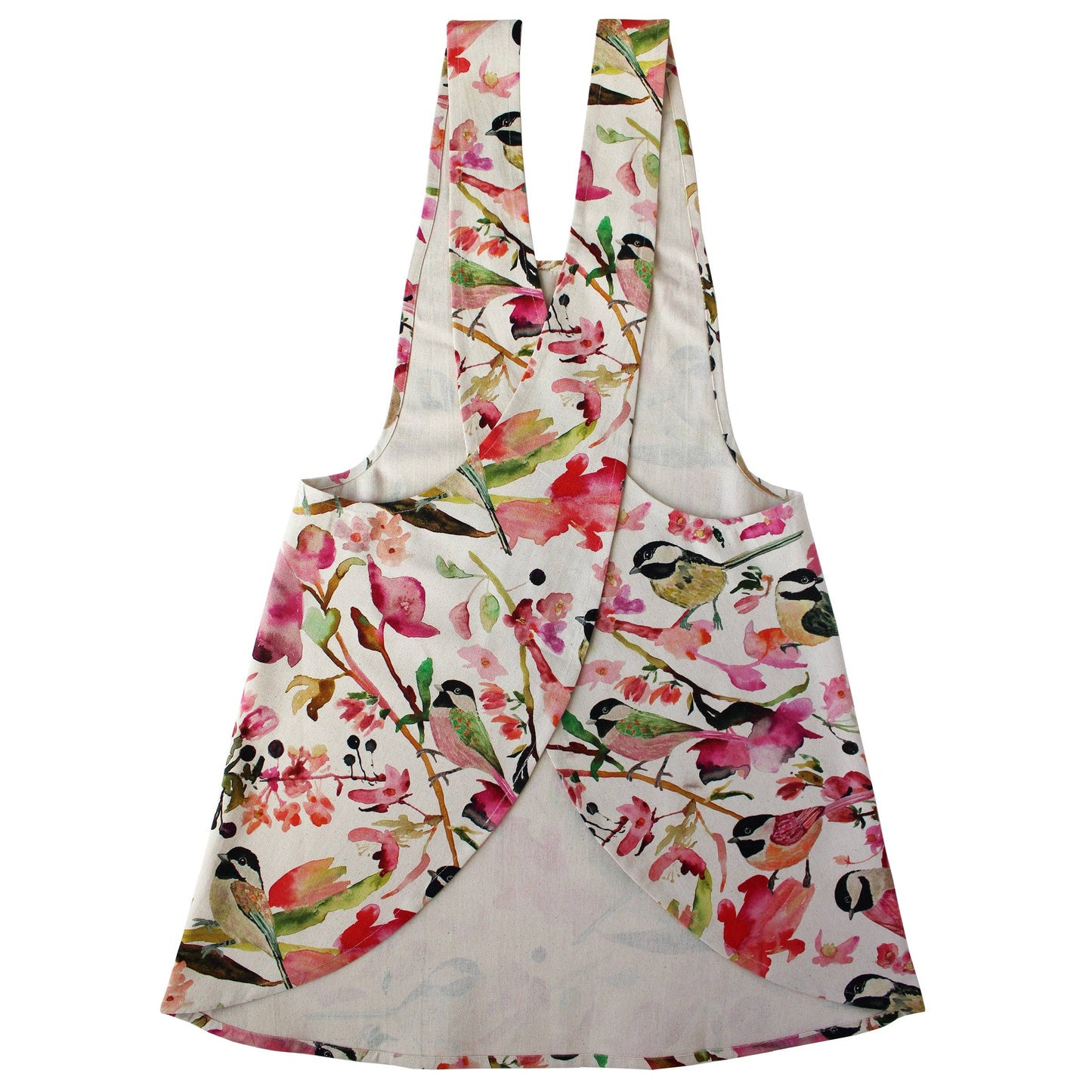 Pinafore Apron- Chickadees