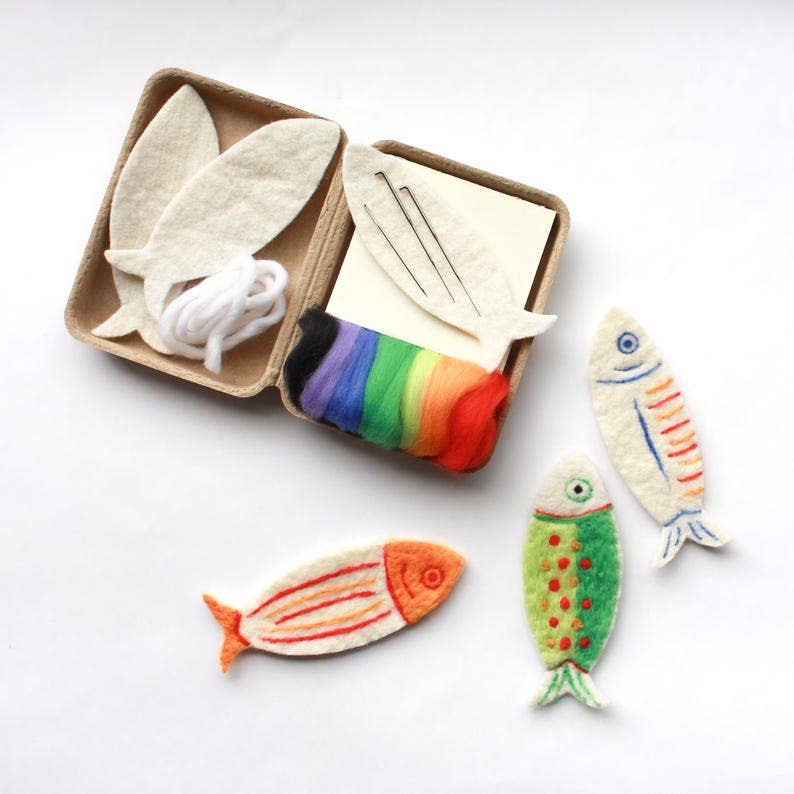 Mini Fish Felting Craft Kit