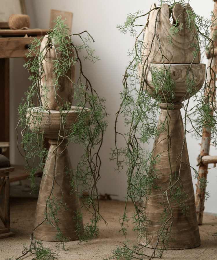 Artificial Rattan Vine Decorative Myriad Strands 55" Long: Three Stems