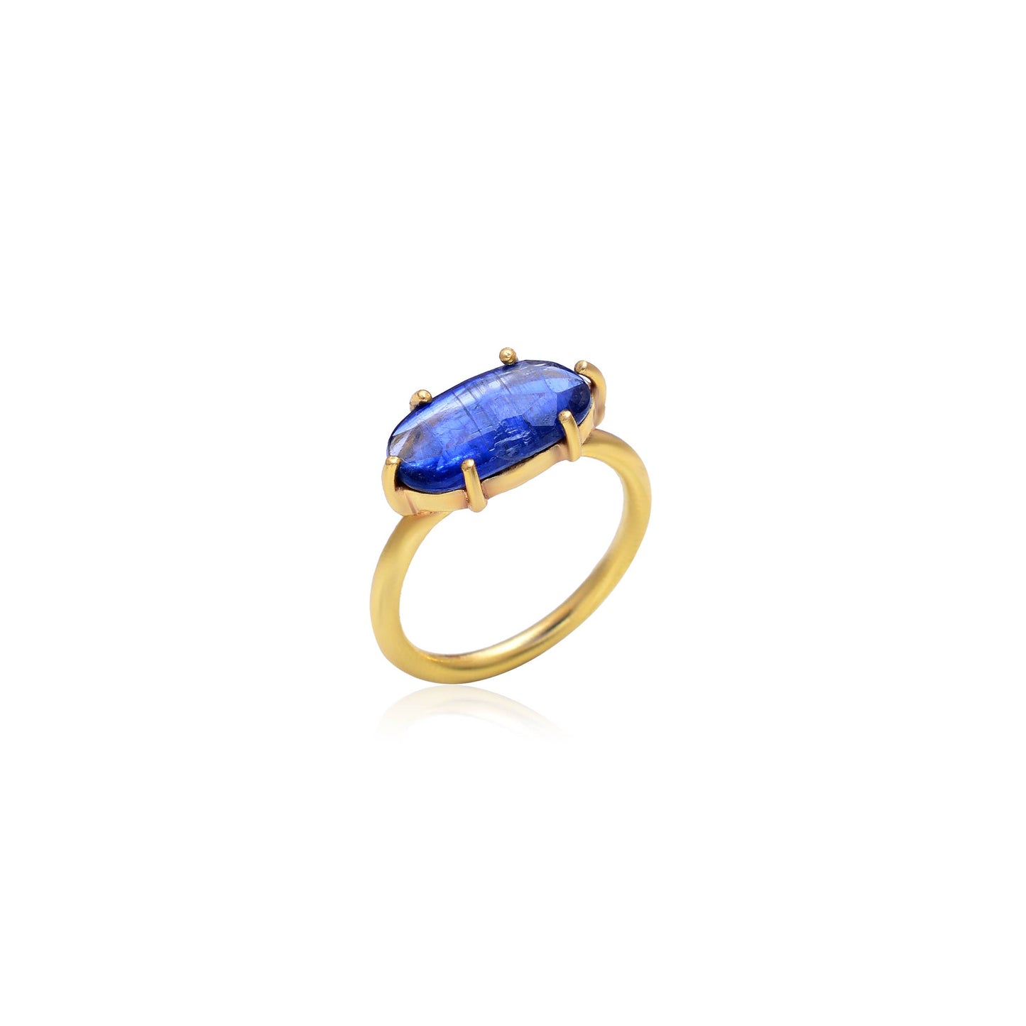 Queen Prong Ring: Turquoise