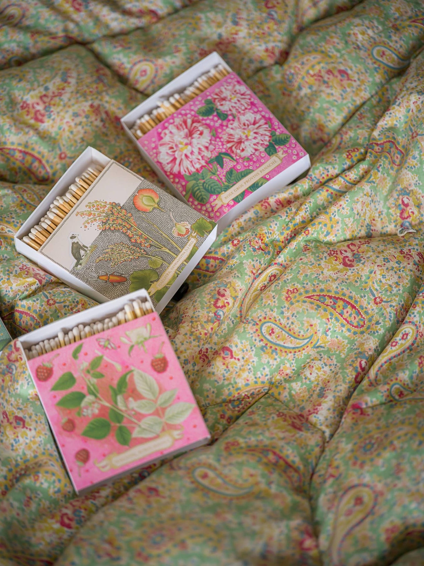 Rose Provin Petunia |  Square - Safety Matches