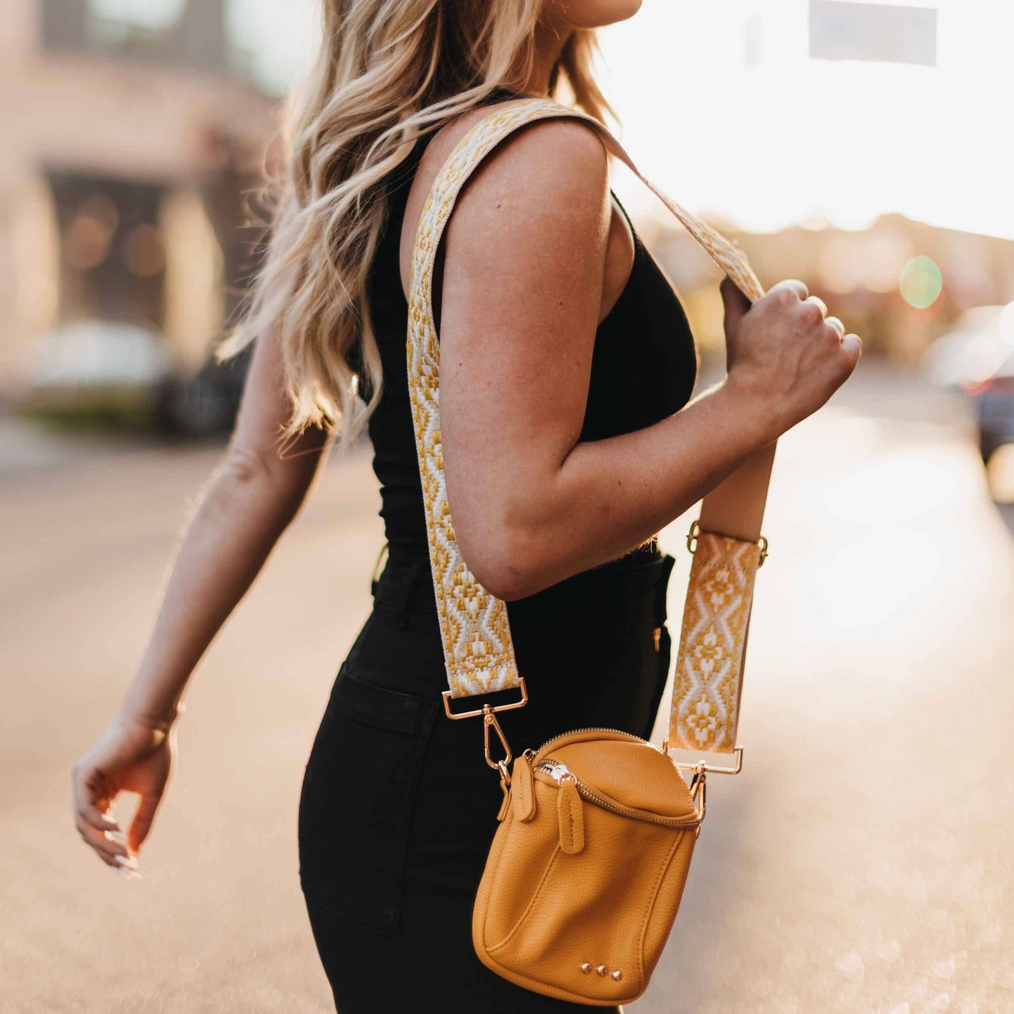 Ellie Crossbody Bag: Mustard