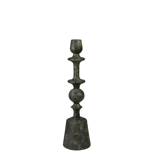 Bastia Taper Holder, Green Patina - Sm