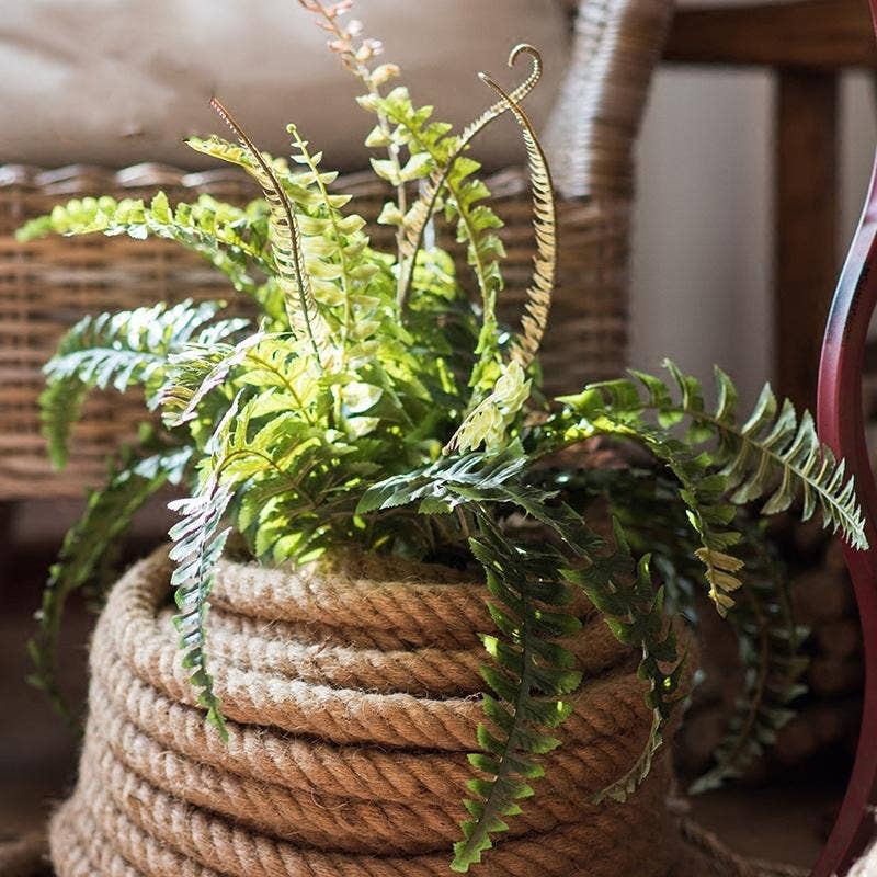Artificial Faux Plant Big Rock Fern Stem 22" Tall: One Stem