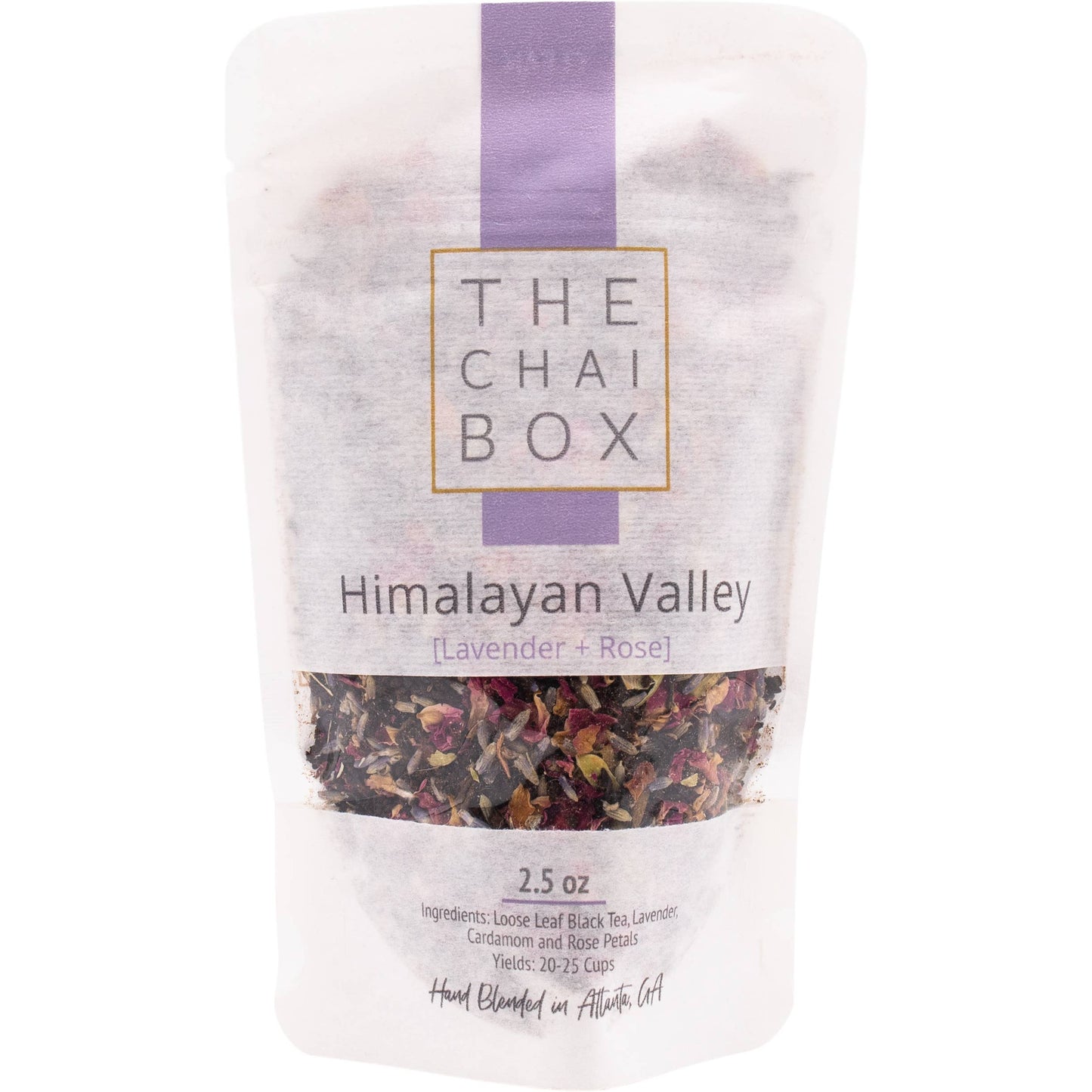 Tea | Himalayan Valley - Lavender, Cardamom and Rose Black Tea: Glass Jar