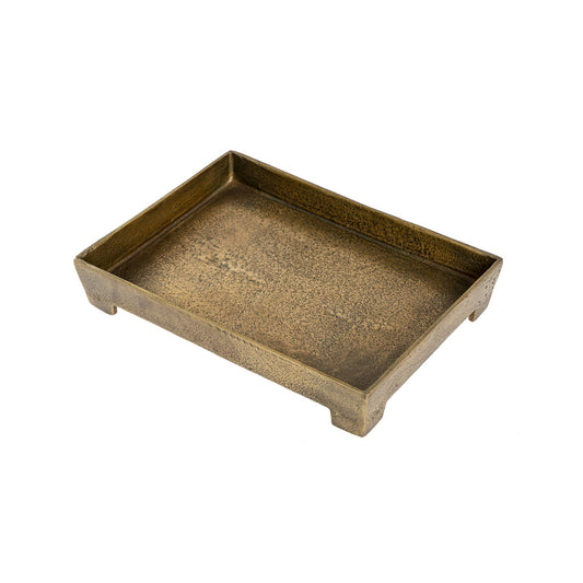 Footed Coffee Table Tray S, Bronze