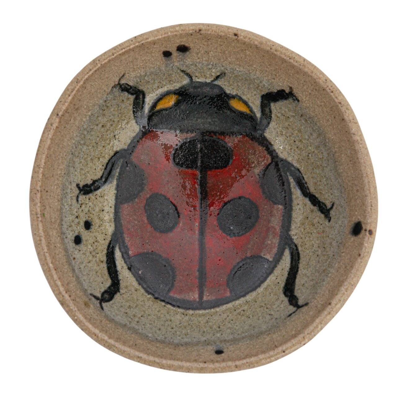 Insect/ Bird Stoneware Dish