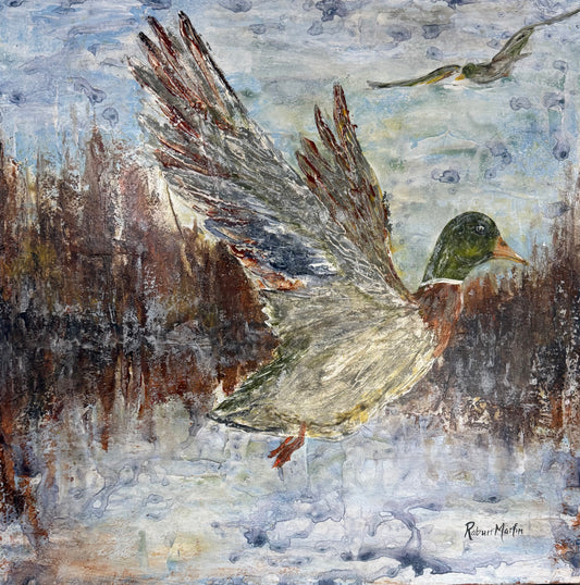 2x2 | Two Mallards | Original