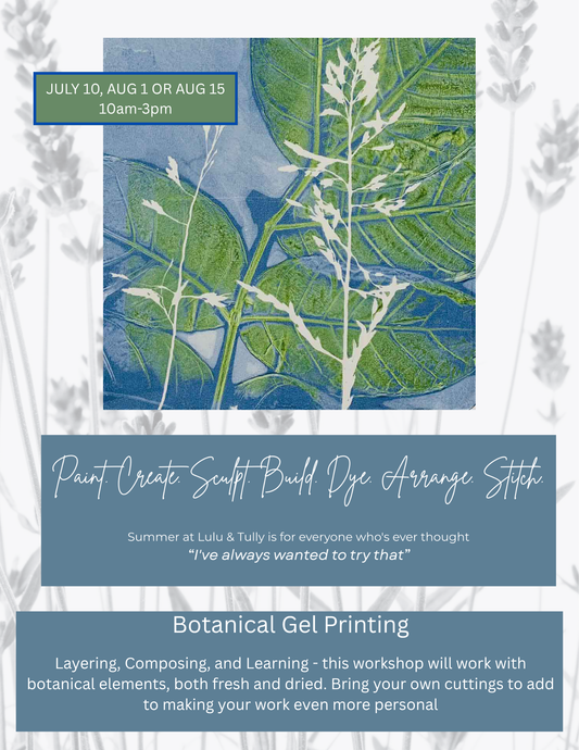 Studio Class | Botanical Gel Printing with Terri
