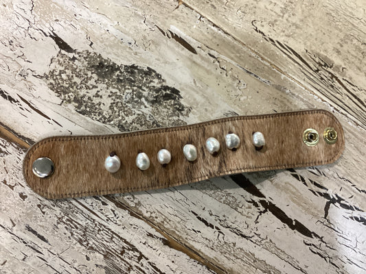 Memrie Pearl leather bracelet