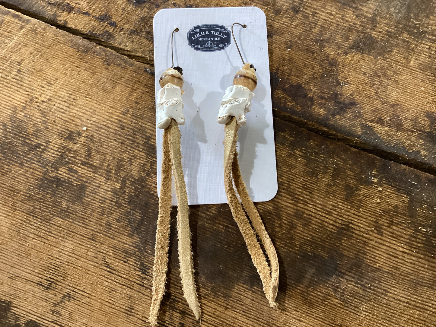 Snake vertabrae earrings