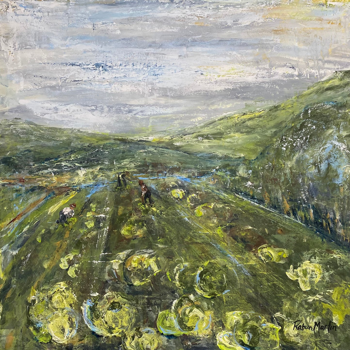 3x3 | Cabbage Field | Original