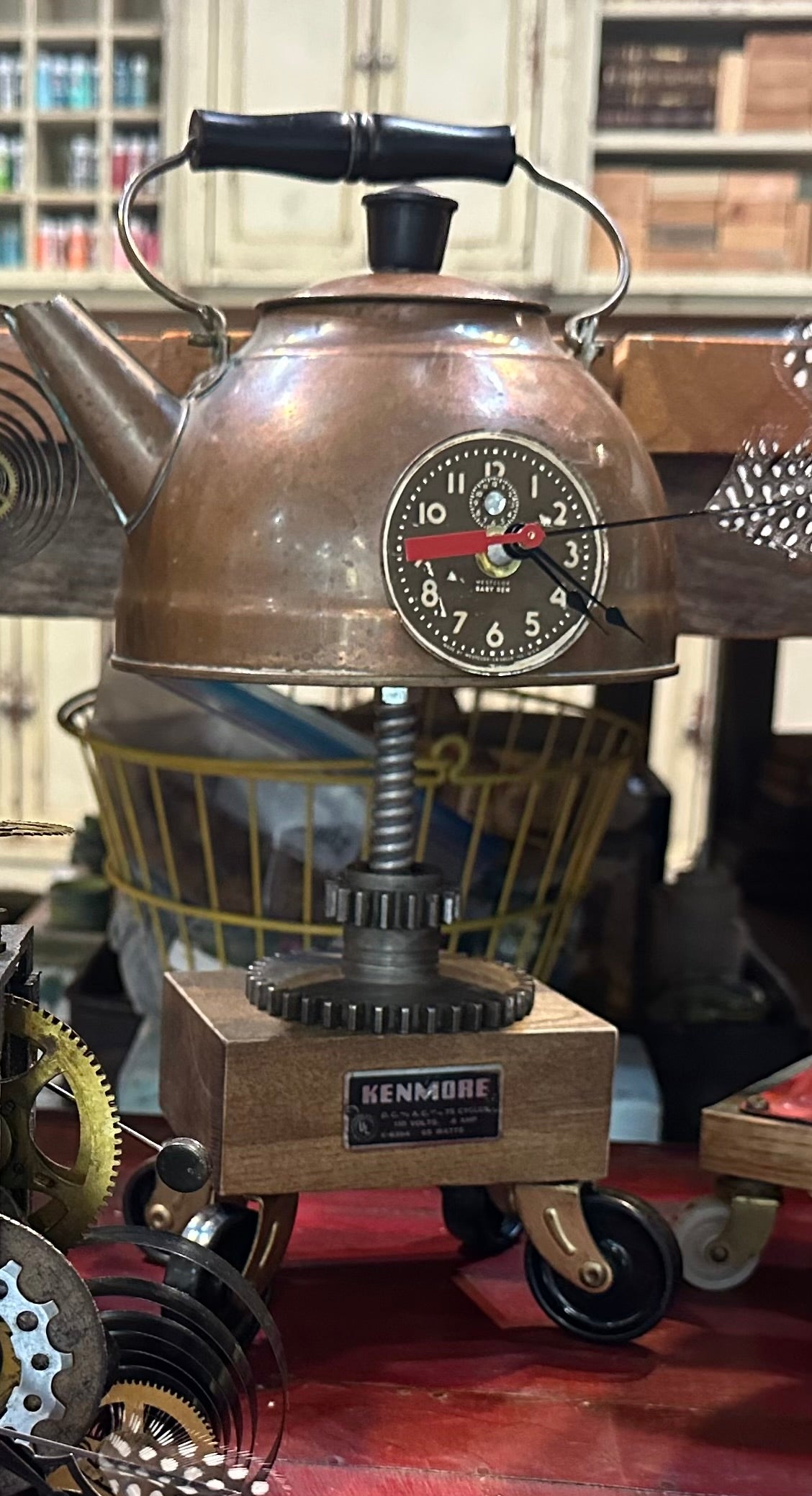 Carol's Clocks-  Kenmore (Copper Teapot) 2117