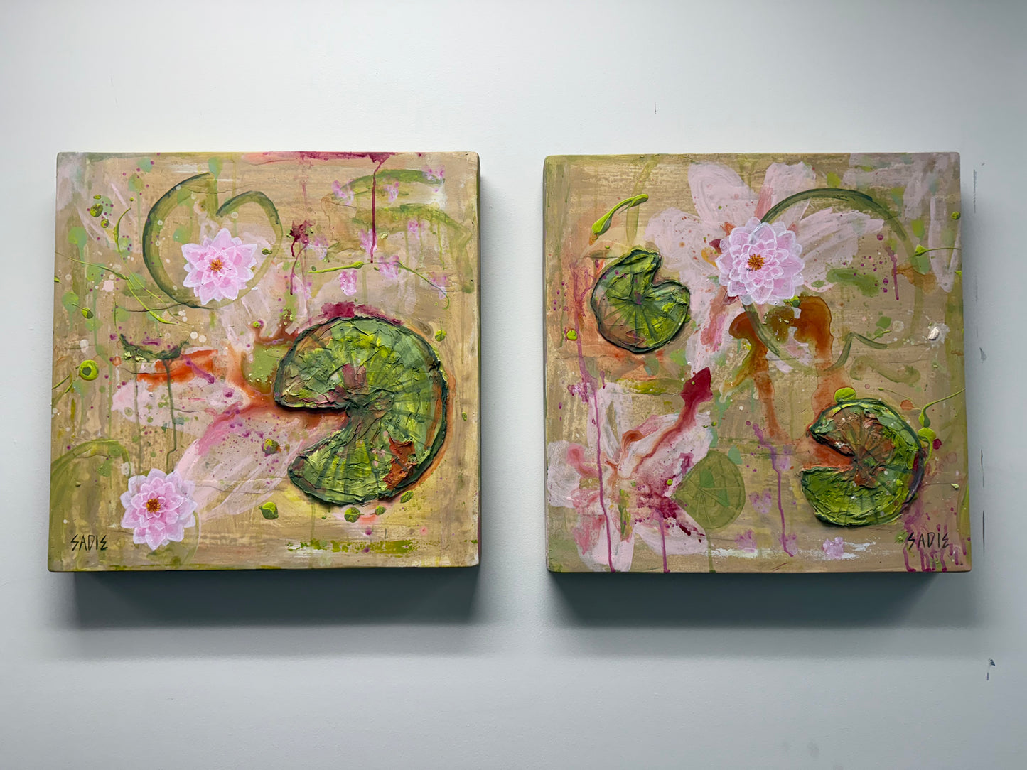 2x2 | Sadie's Lily Pads (set of 2) | Original