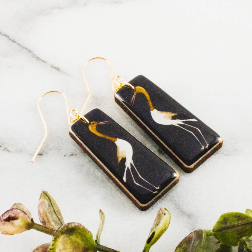 Wood + Resin Earrings