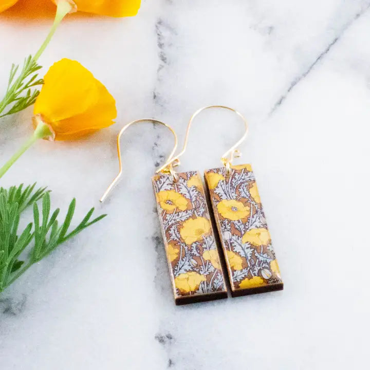 Wood + Resin Earrings