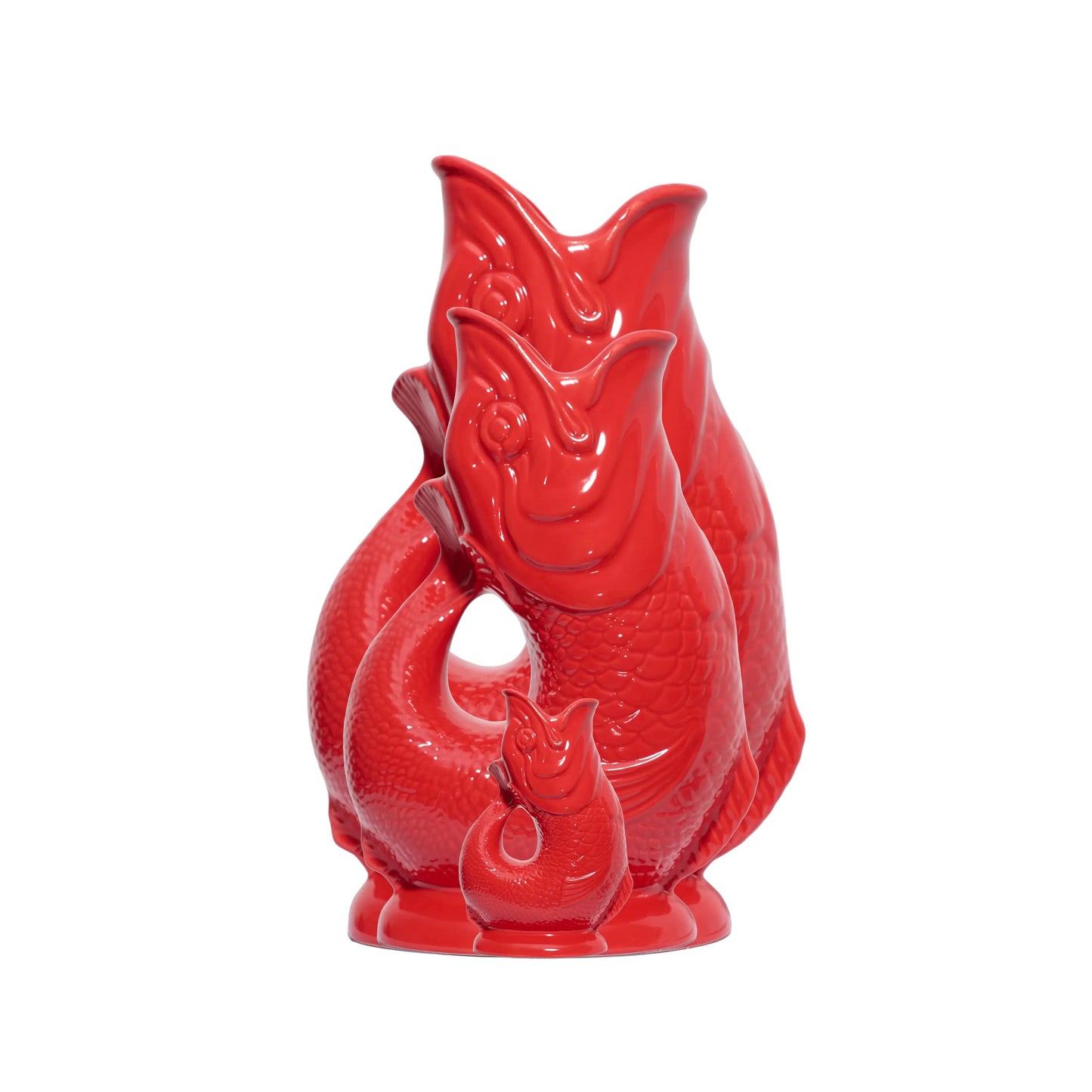 Red Gluggle Jug: Large