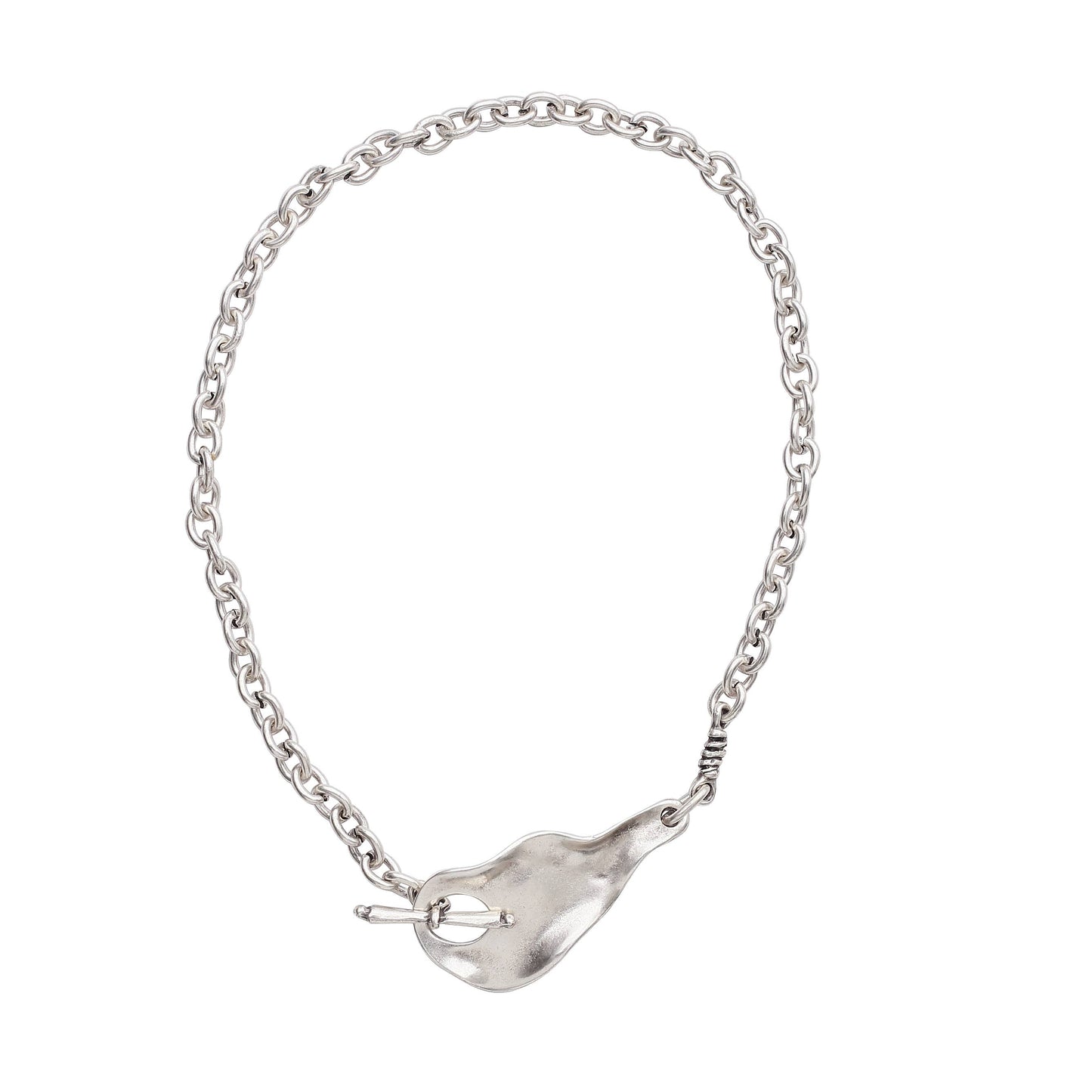 Handmade Pewter Necklace - 3980
