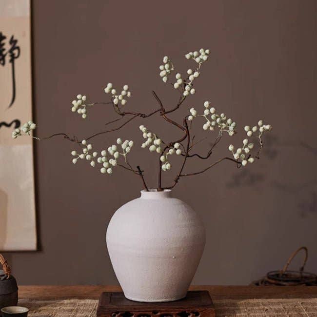 Zen Style Light Green Berry Stem 37.8" Tall: One Stem