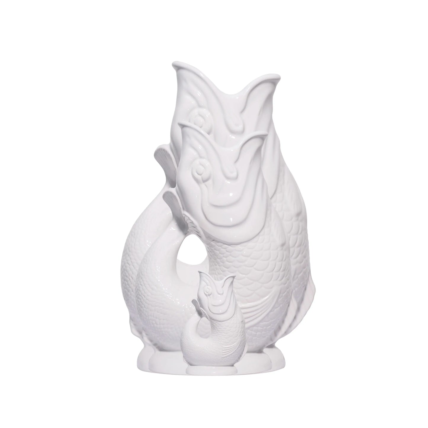 White Gluggle Jug: Large