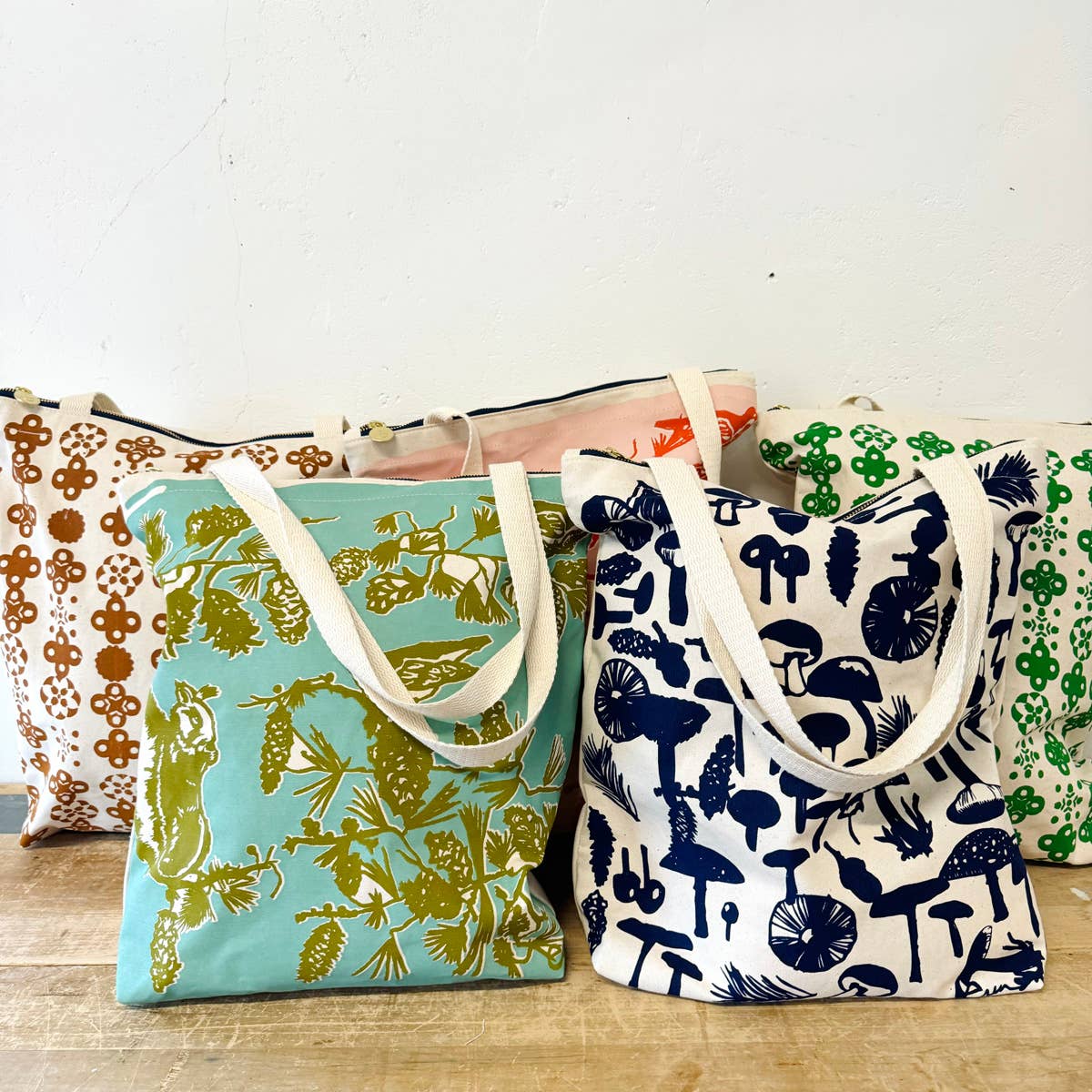Bag | Pine Cone Tree Carry All Tote Bag: Robins Egg