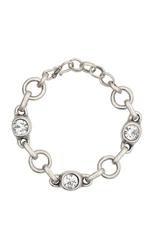 Handmade Pewter Link & Chain Bracelet - NB2508