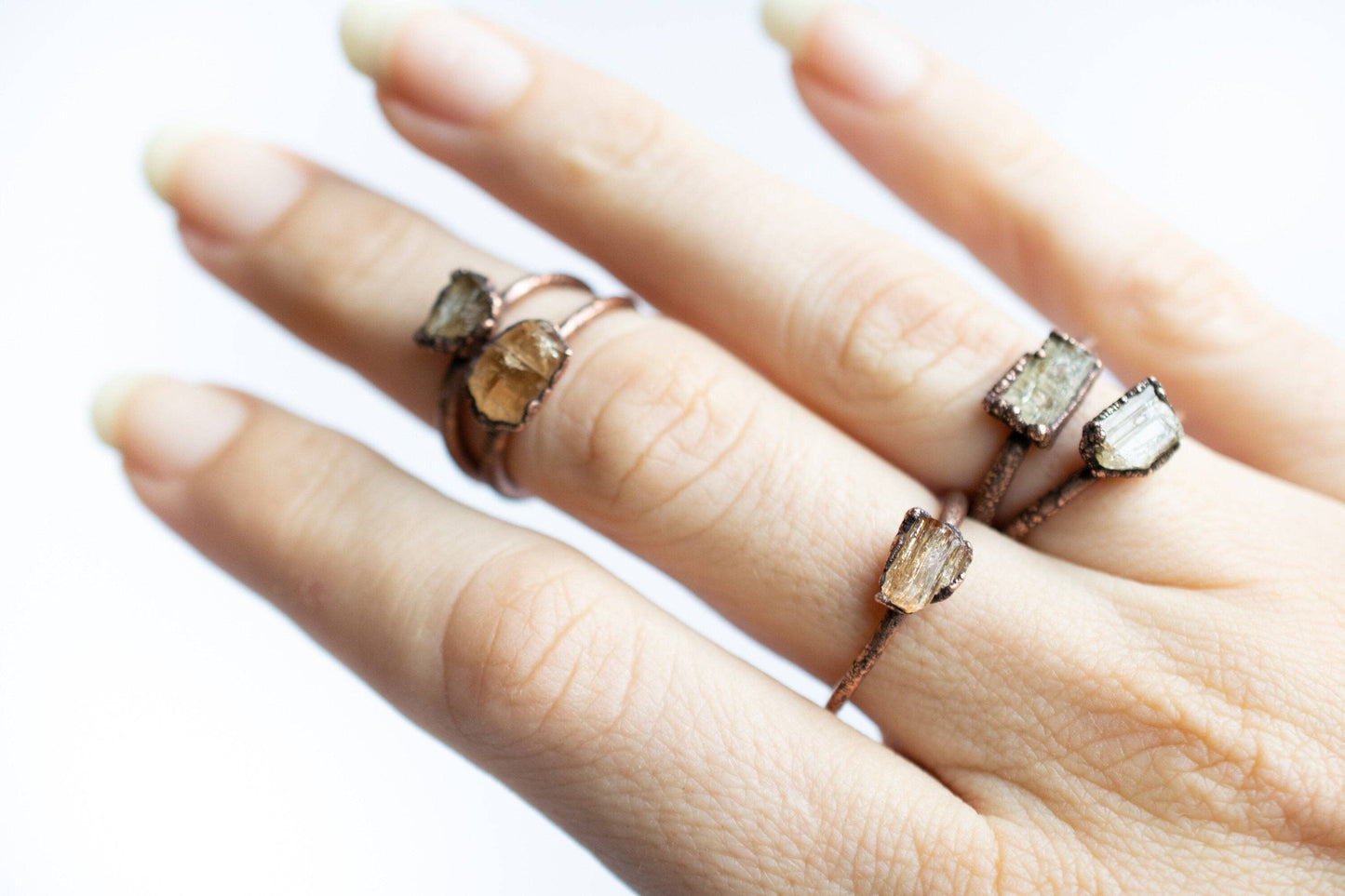 Raw Topaz Imperial Ring: 8