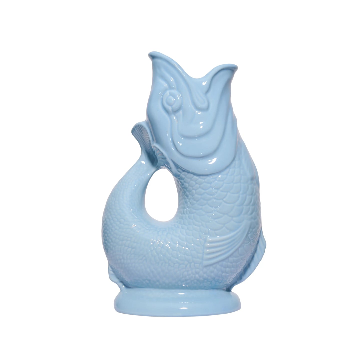 Pale Blue Gluggle Jug: Large