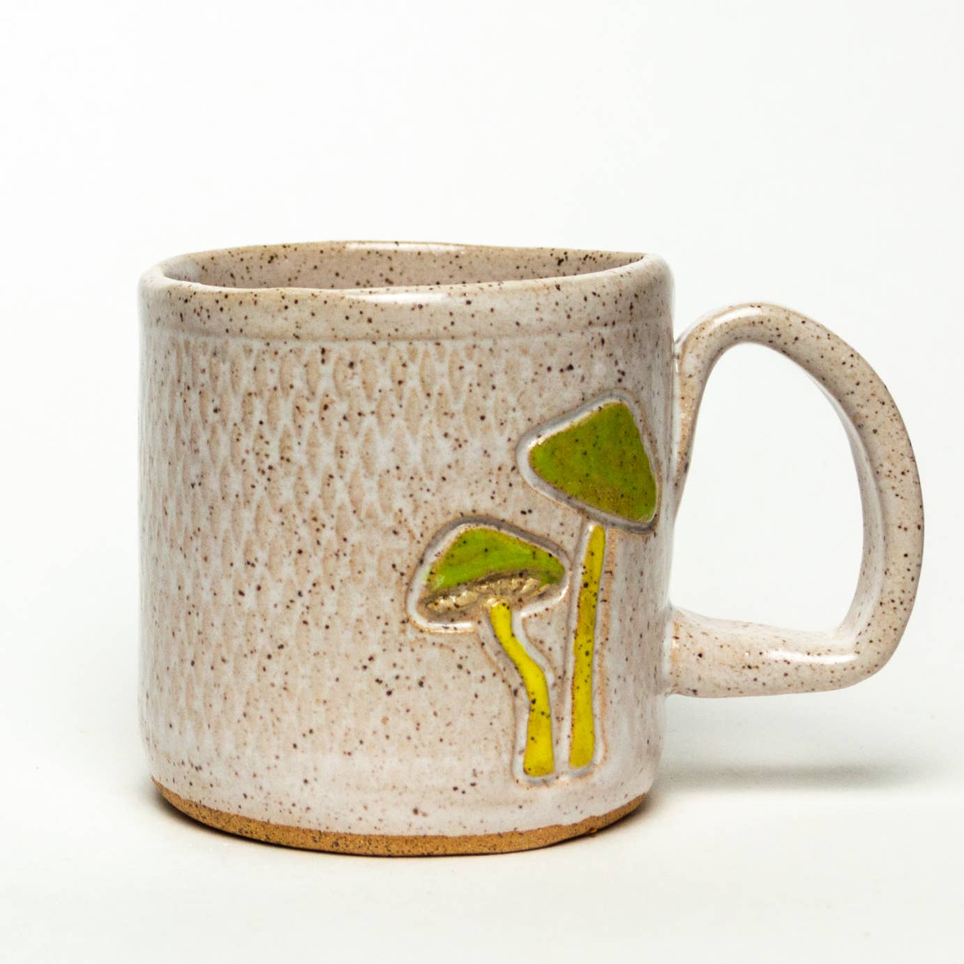 Mug | Parrot Mushroom Design Handmade in Ohio, Ceramic 10oz Mug