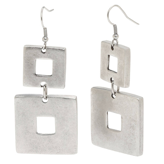Handmade Pewter Earrings - 5050