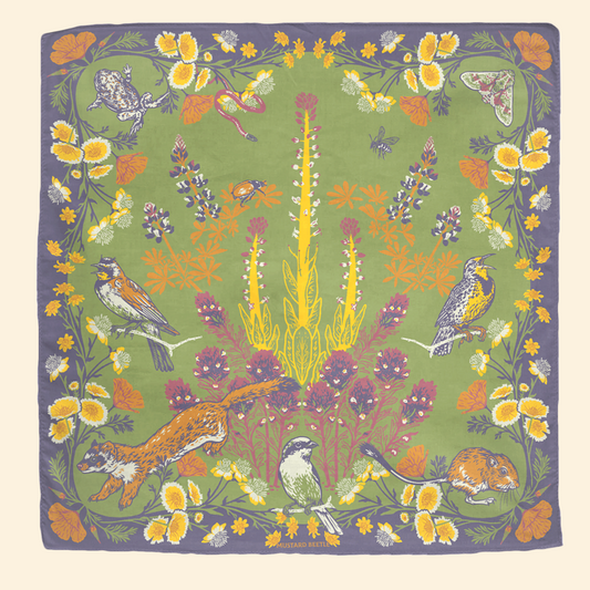 Organic Fair Trade Bandana: Carrizo Plain