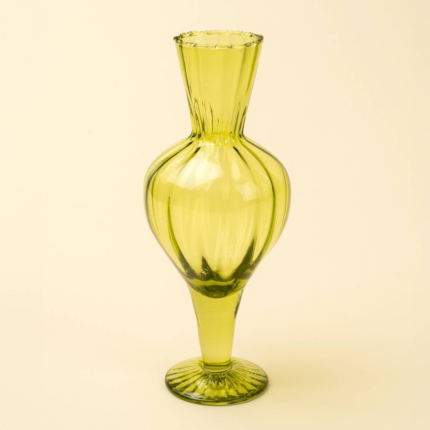 Sundae Glass Vase L, Green