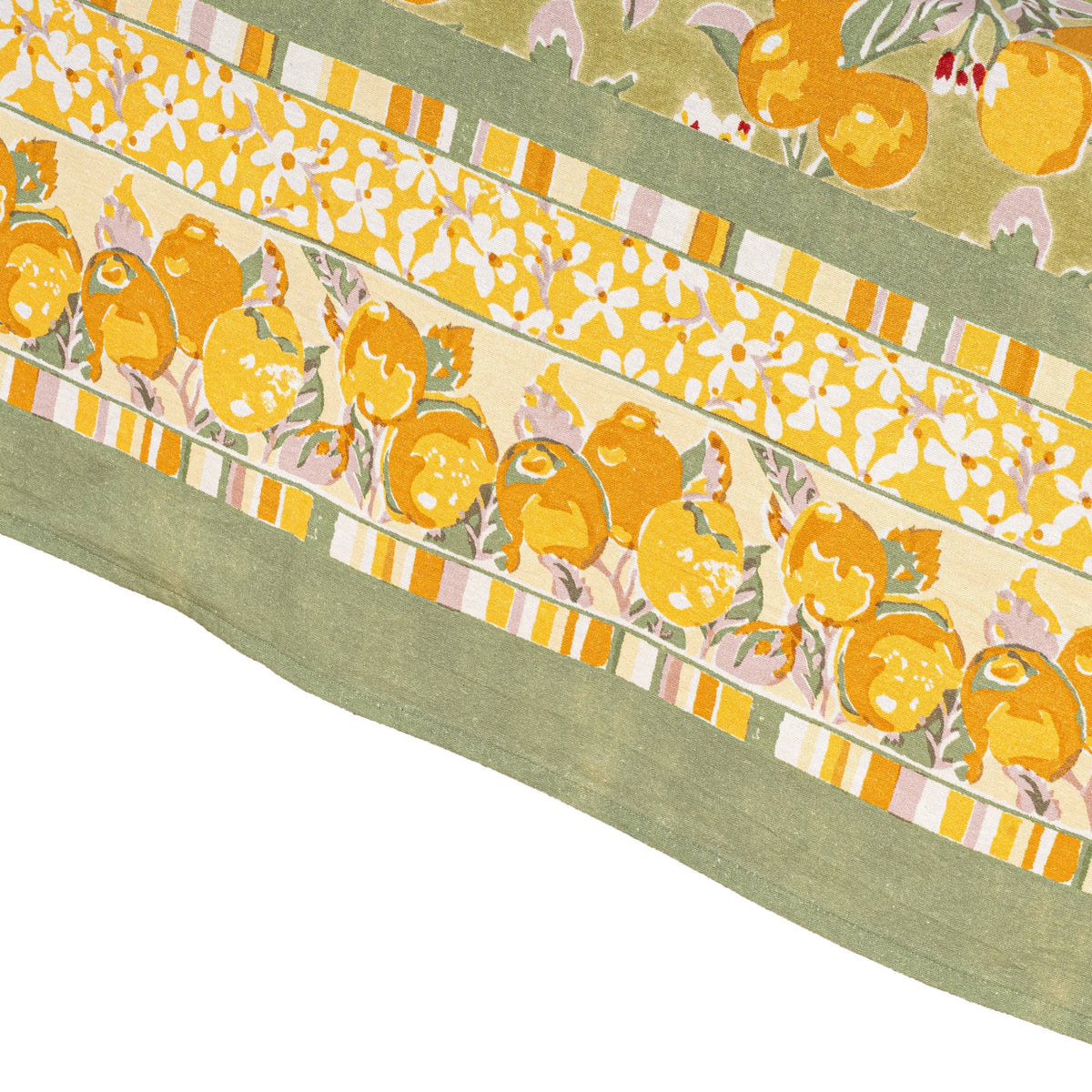 French Tablecloth Citron Vert & Yellow: 71" x 106"