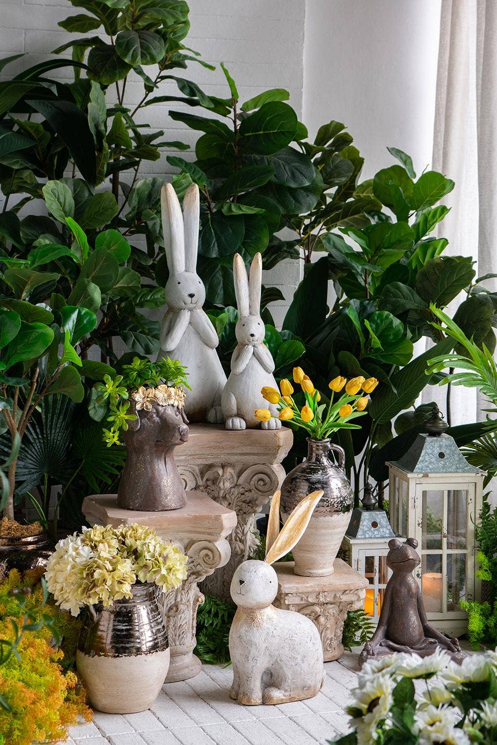 Dog Statue Planter