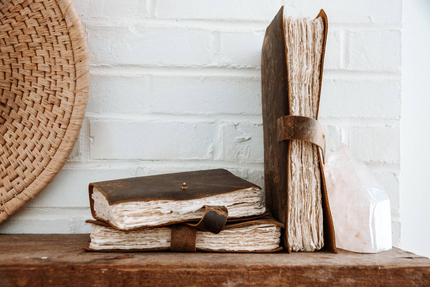 Ash Oiled Leather Journal: Large