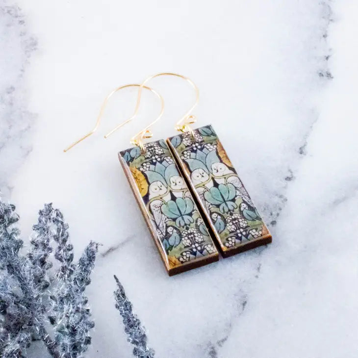 Wood + Resin Earrings