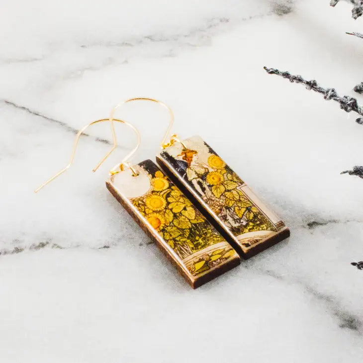 Wood + Resin Earrings