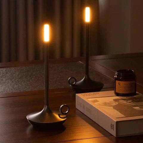 Portable Candle Lantern: Gold