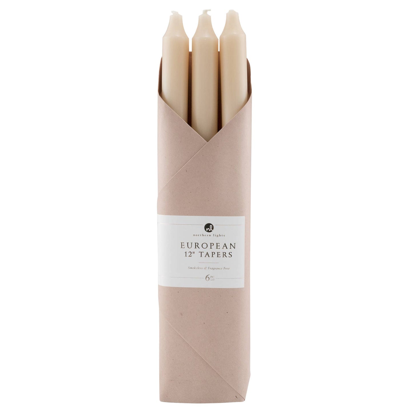 12" Taper Candles - 6pc Gift Pack: Pistachio